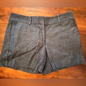 Ann Taylor Factory Signature Shorts Dark Blue Flat Front Woman’s Size 4